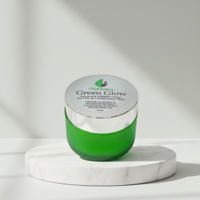 Green GLOW Night  DCream For Oily skin