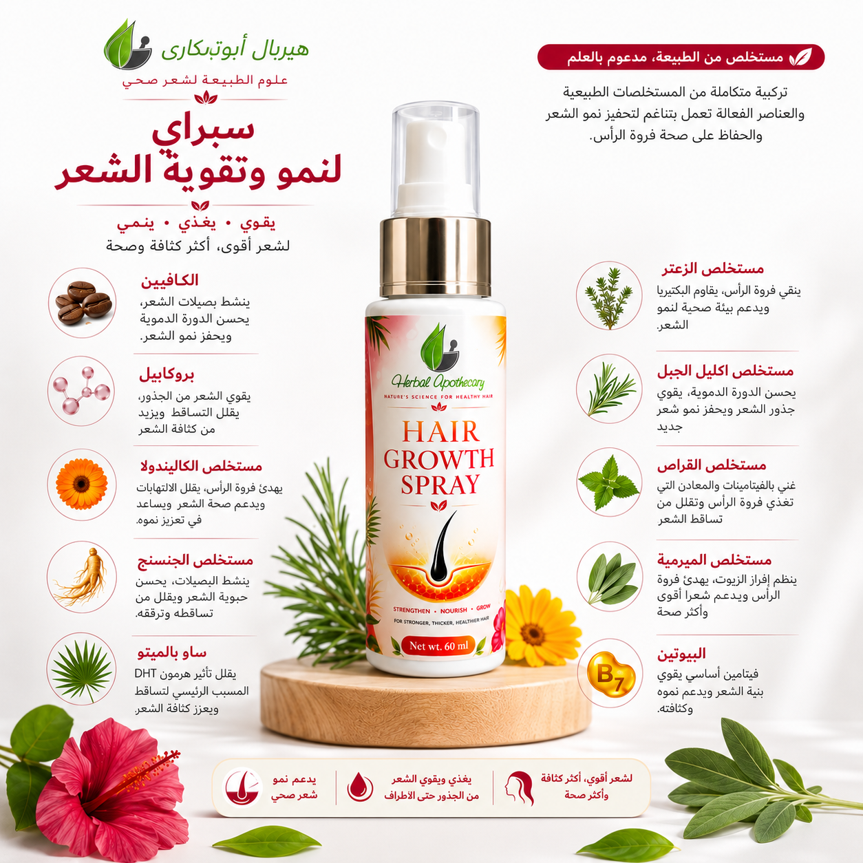 Hair Growth Spray 60ml - Image 3